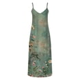 thumbnail image 5 of Horkkom Spaghetti Strap Dresses for Women V Neck Floral Print Maxi Dresses Summer Beach Long Dresses M, 5 of 6