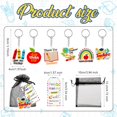 thumbnail image 3 of 12 Sets Teacher Appreciation Gifts Bulk for Women Men Teacher Nurse Keychains with Inspirational Greeting Card Graduation Thank You Gift, 3 of 6