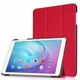 thumbnail image 3 of Miulika Case for T5 8.0 / M5 lite 8 Inch, Leather Slim Red, 3 of 8
