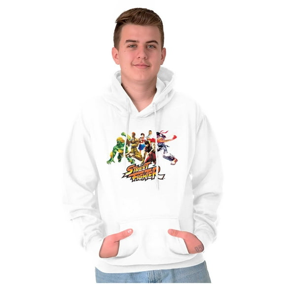 Street Fighter 90s Retro Arcade Gamer Hoodie Sweatshirt Women Men Brisco Brands S