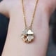 thumbnail image 4 of Lucky four-leaf clover necklace for women, heart-shaped titanium steel clavicle chain for friends and besties as birthday gifts, 4 of 4
