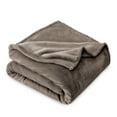 thumbnail image 5 of Bare Home Luxurious Ultra Soft Premium Microplush Fleece Blanket, King, Taupe, 5 of 5