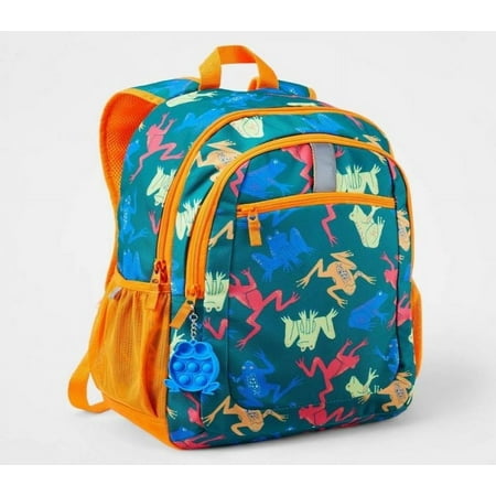 Cat & Jack Kids Classic 17  Backpack with Adjustable Shoulder Straps - Frog