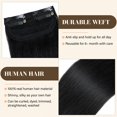 thumbnail image 4 of S-noilite Short Hair Extensions Clip in Human Hair 1PCS Clip in Hairpieces Remy Hair For Women with Short Hair Adding Hair Volume 10g 6Inch-Dark Brown, 4 of 7