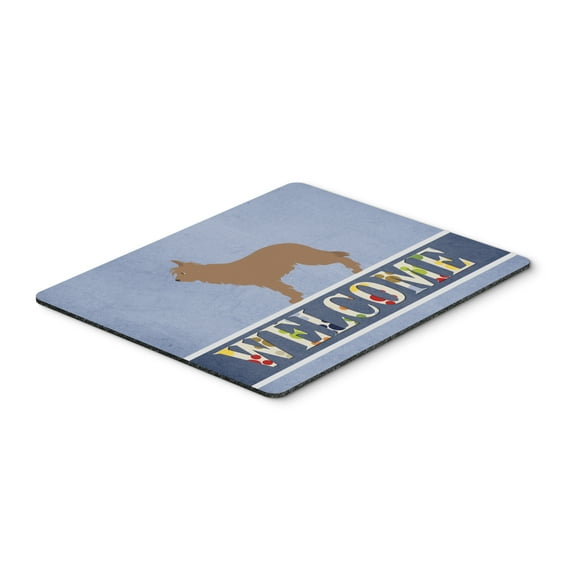 Berger Picard Welcome Mouse Pad Hot Pad or Trivet Blue