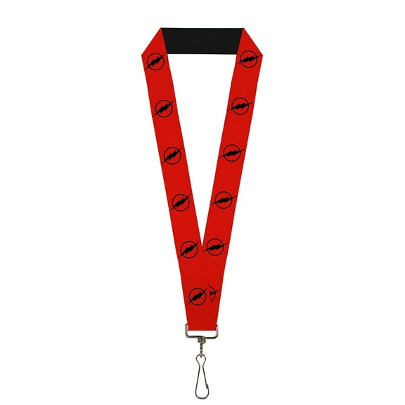DC Comics Lanyard, Reverse Flash Logo Red Black, Elastic
