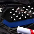 thumbnail image 5 of Cook Islands Mix United States Black American Flag Graduation Stole Shawl Sash Scraf Gift For Abroad Student International Study, 5 of 6
