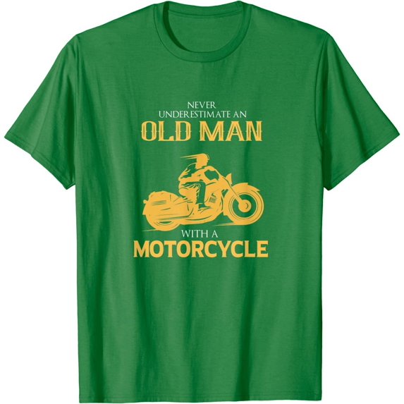Never Underestimate an Old Man with a Motorcycle Bike Rider T-Shirt