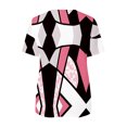 thumbnail image 5 of Blusa informal con cuello en V y manga corta con estampado de verano para mujer con estilo OAVQHLG3B Store  lin121212, 5 of 5