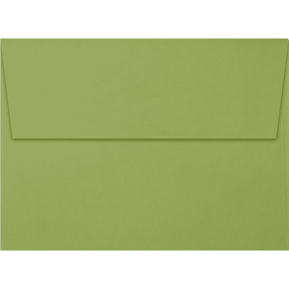 LUXPaper A6 Peel & Press Invitation Envelopes, 4 3/4 x 6 1/2, 70 lb. Avocado Green, 250 Pack