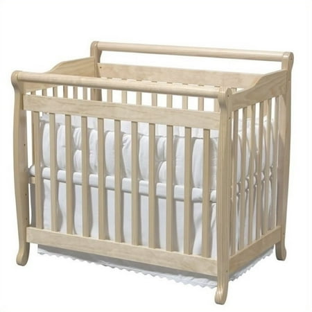 DaVinci Emily Mini 2-in-1 Convertible Wood Baby Crib in Natural
