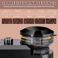 thumbnail image 7 of Congeowe Burr Coffee Grinder Electric, Conical Coffee Grinders Electric, One-Touch Automatic, Adjustable with 28 Precise Grind Setting, Espresso Coffee Grinder, Black, 7 of 7