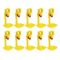 thumbnail image 1 of 10 bebederos automáticos integrados para pollos, bebederos colgantes para aves de corral, para pollos, patos y gansos (amarillo), 1 of 7
