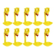 BESTONZON 10PCS Chicken Waterer Automatic Integrated Chicken Waterer Type Chick Water Fountains Practical Hanging Cup Drinking Fountain Poultry Drinking Equipment