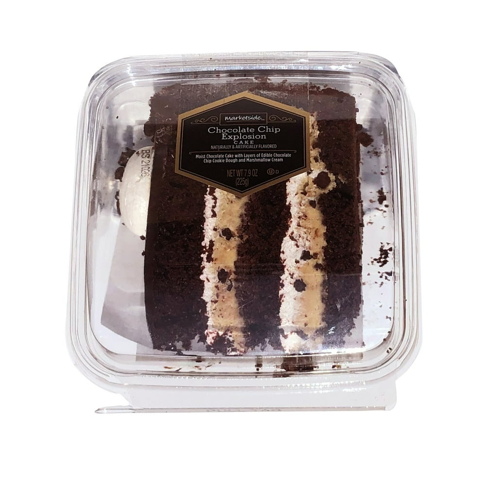 Marketside Chocolate Chip Explosion Cake Slice, 7.9 oz Each - Walmart ...