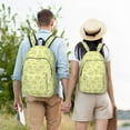 thumbnail image 4 of Xecao Cute Frog3 Canvas College Laptop Backpack, a durable rucksack designed for both men and women, ideal for travel, school, and daily use-Small, 4 of 5