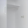 thumbnail image 5 of Armoires, Barkley Contemporary Slim Armoire | White | Engineered Wood, 5 of 8