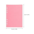thumbnail image 2 of HEMOTON Notebook Paper Refill with Six Holes for Loose Leaf Binder A5 Size Assorted Color 50 Sheets, 2 of 8