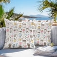 thumbnail image 4 of Outdoor Pillow Cover Cartoon Coffee Beans Machine Set of 2 Waterproof Throw Pillowcases Simple Decorative Patio Furniture Pillows for Couch Garden Indoor & Outdoor Use, 4 of 9