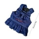 thumbnail image 3 of Vestido de Mezclilla para Perros y Gatos, Ajustable, Ideal para Perros y Gatos Pequeños, con Linda Falda con Volantes., 3 of 6