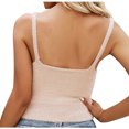 thumbnail image 7 of Summer Saving Wycnly Tank Tops for Women Cozy Fluffy Slim Fit Vest Going out Cropped Tops Summer Solid V-Neck Sleeveless Shirts Fashion Blouses Pink l, 7 of 7