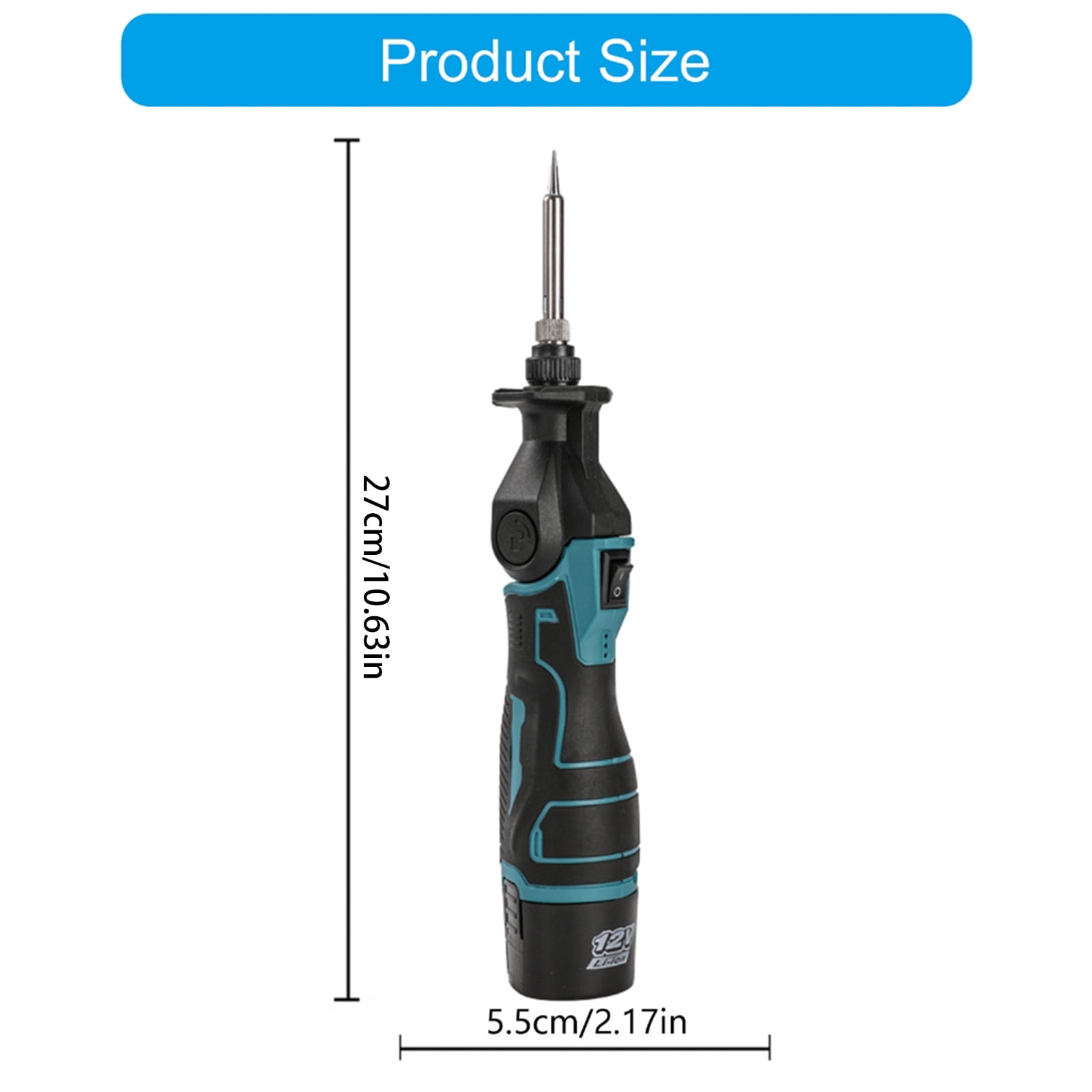 Cordless Soldering Iron 30W 400℃ Rechargeable Welding Tool 90Degrees Adjustable Angles Fast Heating for Mobile Repair