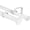 Glossy White, variant on Urbanest Adjustable Double Curtain Rod Set Bouton Flat Button Finials – 1″ Front & 3/4″ Back Rod With Bronze Rod, 28–48 Inches