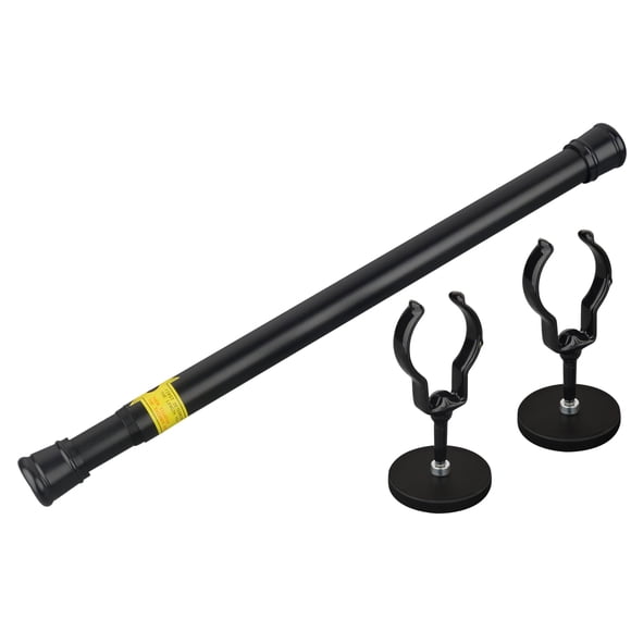 Barra de cortina magnética MUTUACTOR para puertas metálicas de 33 a 66 cm, color negro