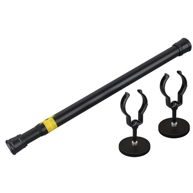 Barra de cortina magnética MUTUACTOR para puertas metálicas de 33 a 66 cm, color negro