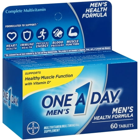 One A Day Men's Health Formula Multivitamin Tablets, 60 Count (Actual Price is $5..98)