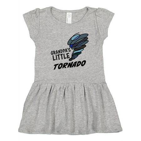 

Inktastic Grandpa s Little Tornado Gift Toddler Girl Dress
