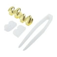 thumbnail image 3 of Unique Bargains 1 Set Fake Grills Hip Hop Double Teeth Grillz Gold Tone, 3 of 6