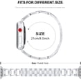 thumbnail image 4 of Correa de acero inoxidable Compatible con Apple Watch Band 38 mm 40 mm Mujeres y hombres Iwatch Series 4, Series 3, Series 2 1 Accesorios Pulsera de metal Correa deportiva D-Link (Plata) Zhivalor CZDZ-HY152-5, 4 of 7