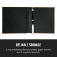 thumbnail image 2 of Bellagio-Italia Tuscany 3-Ring Office Binder - Leather - 250-Sheet Storage Capacity - File Storage for Presentations, Documents - Blank Index Plate on Spine for Custom Labeling - Chestnut, 2 of 6