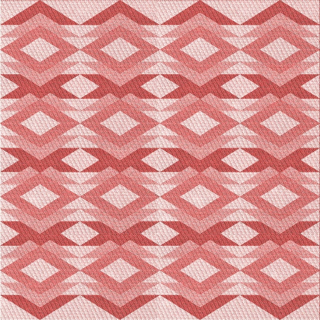 Ahgly Company Tapis d'Intérieur Lavable en Machine Carré Rose Transitionnel, 5 Pieds Carré