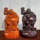 thumbnail image 2 of Large rosewood carved Maitreya Buddha statue with a large belly, a decorative piece for home living room., 2 of 4