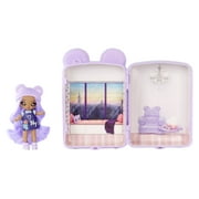 Na Na Na Surprise Mini Backpack Bedroom Lizzy York Fashion Doll, Fuzzy Purple Bear Backpack, Gift for Kids, Ages 5 6 7 8+ Years
