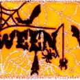 thumbnail image 2 of Vickerman 2.5" x 10 Yards Orange and Black Halloween Ribbon, 2 of 3