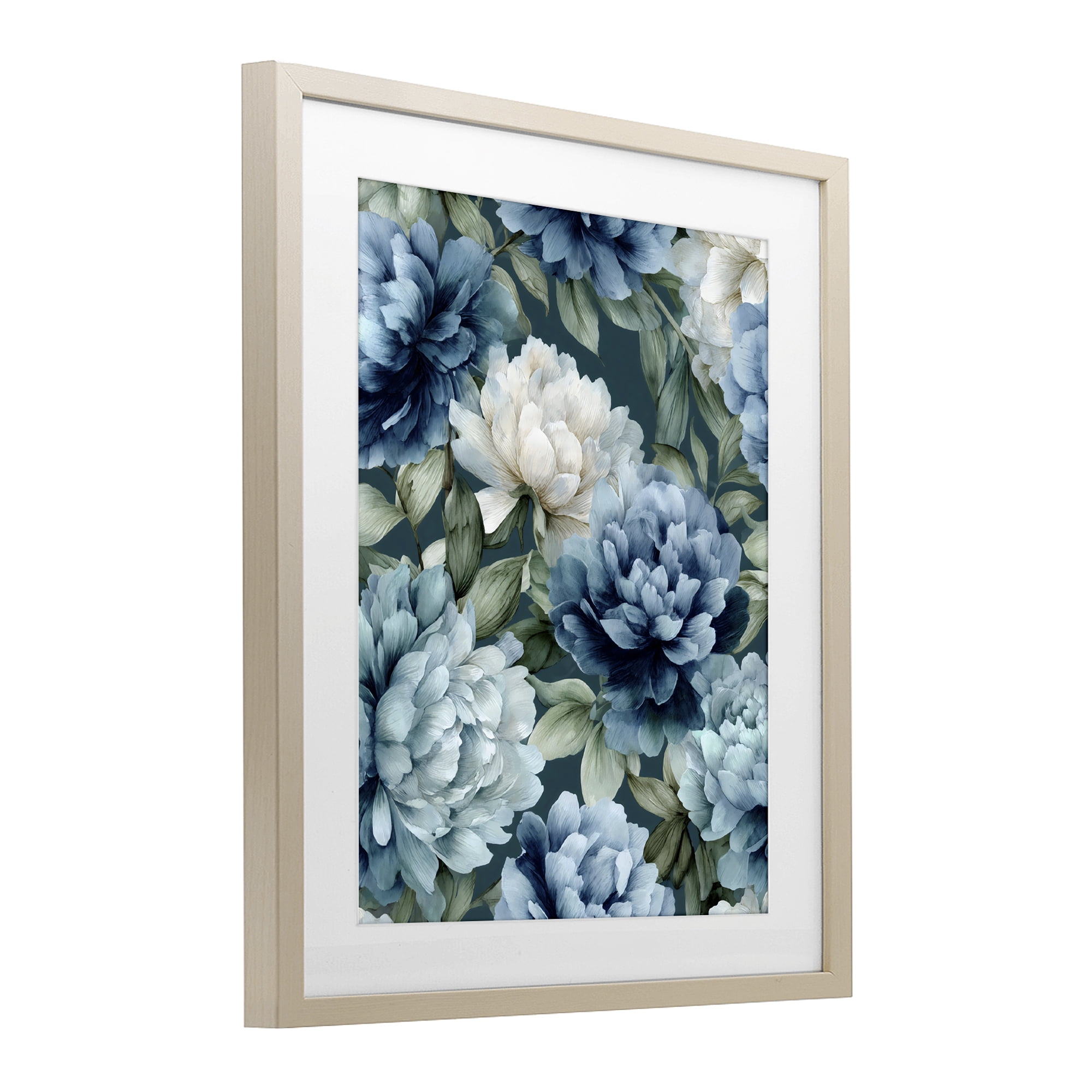 Stupell Industries Blooms On The Vine Birch Framed Print Under Glass, design by Franklyn Gregory
