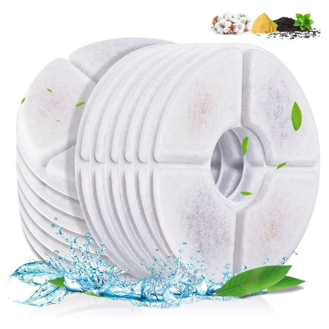 Mistaha Cat Water Fountain Replacement Filter, Dog Drinking Fountain Filter, Pet Water Dispenser Coconut Activated