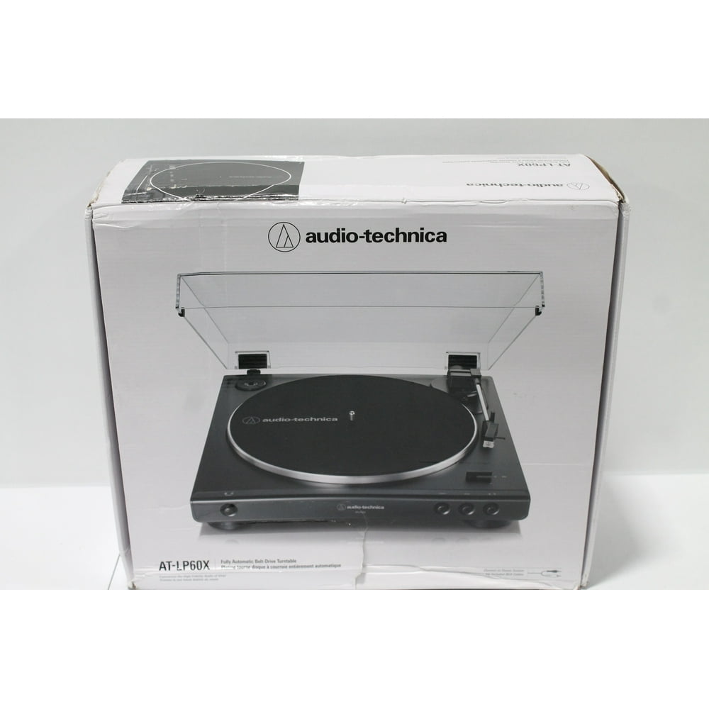 AudioTechnica ATLP60XBK Fully Automatic BeltDrive Turntable Stereo