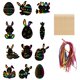 thumbnail image 1 of Tarjetas Para Rascar De Pascua, Juego De Manualidades De Papel, Conejo De Pascua, Zanahoria, Huevo, Pintura Para Rascar Para Decoración De Pascua, Regalos Diy Para Niños 12 Uds. Monstrate HA034757-00, 1 of 6