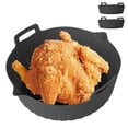 thumbnail image 1 of MesaSe 2Pcs Air Fryer Silicone Pot avec Poignée Réutilisable Air Friteuse Doublure Résistant à la Chaleur Air Friteuse Panier en Silicone 7.87inch Cuisson Poêle Air Fryer Accessoires Doublures pour Four à Air Friteuse Micro, 1 of 10