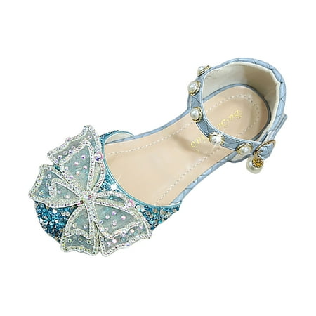 eczipvz Size 10 Toddler Girl Shoes Oxford Wedding Dress Shoes Classic School Uniform Flats Formal Casual Loafer for Toddler Little Kid Blue 1.5