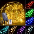 thumbnail image 1 of Luzes de corda solar Hozplex 15m 150 LED 18 cores à prova d'água, 1 of 8