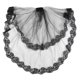 thumbnail image 1 of Halloween Veil Double Layer Mesh Lace Wedding Veil for Decoration (Black), 1 of 3