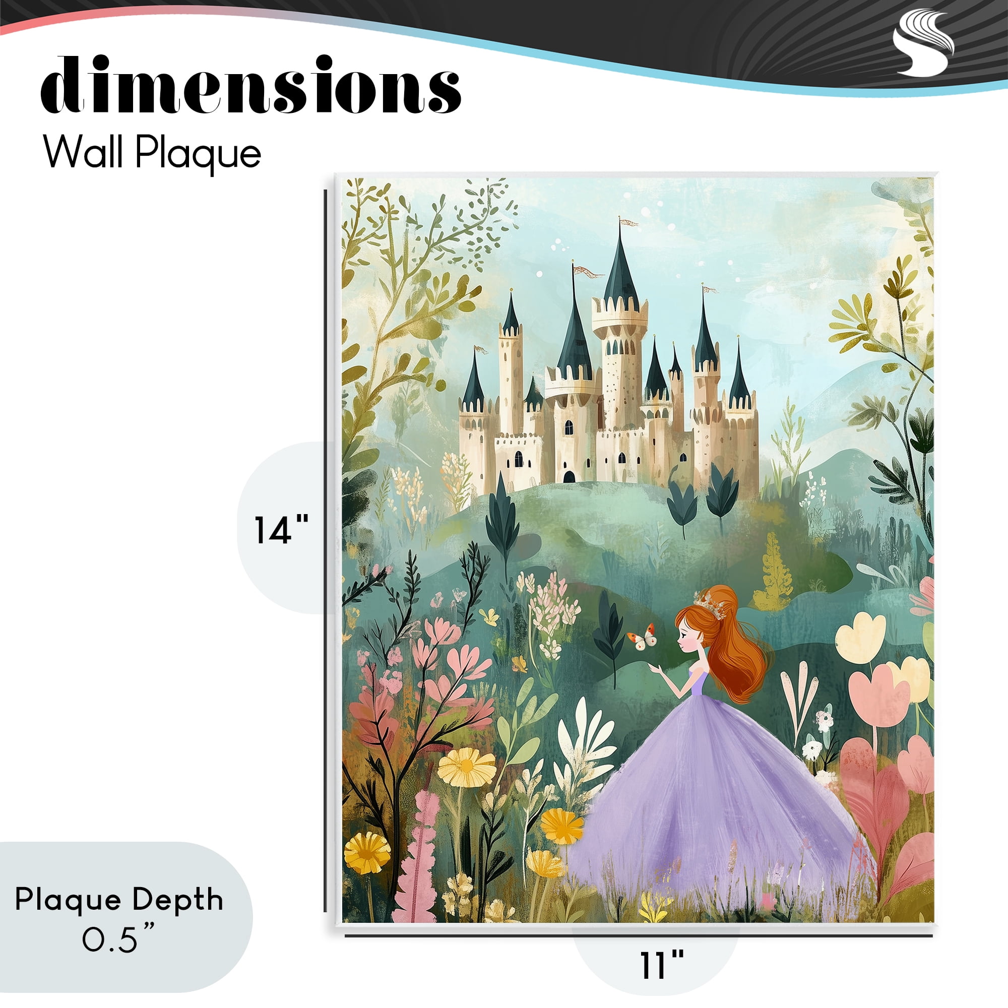 Stupell Industries Princess Day Out Wall Plaque Art, design by Christine Simpson Art