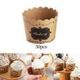 thumbnail image 3 of 50Pcs Baking Cups Baking Tools Decoration for Muffin Paper Cases Stackable Restaurant Liners Paper Baking Dessert Shop Style A, 3 of 9