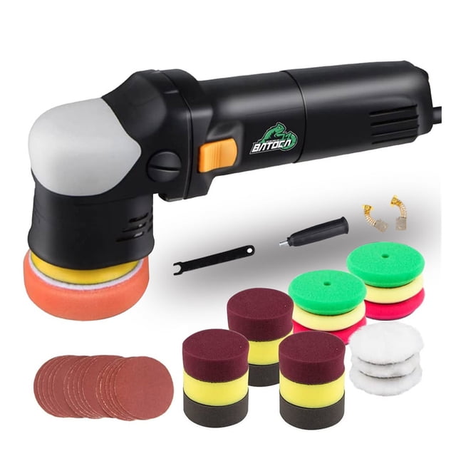 Mini Dual Action Car Polisher Machine 3Inch DA Car Polishing Machine 600W Random Orbital Auto Detailing Buffing Tools ,Easy to Use