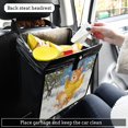 thumbnail image 2 of Snowy Fun Kitten Car Dumpster Leakproof Trash Can Organizer Waterproof Garbage Bin 8.66x8.66x5.9in Oxford Cloth, 2 of 8
